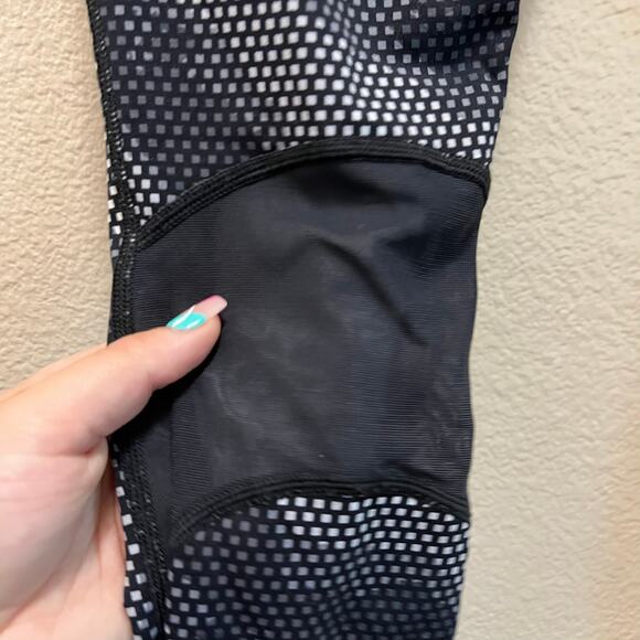 Nike Dri-Fit Speckled Black Compression Full Length Leggings Size Small - Picture 6 of 13